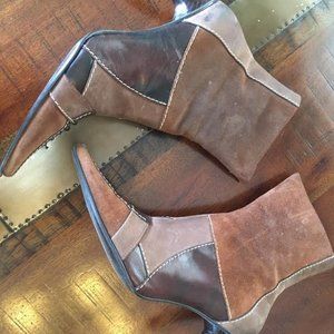 NINE WEST LEATHER BOOTIES